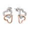 925 Silver American Diamond Pearl Big Earrings