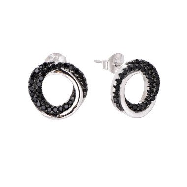 American Diamond 925 Silver Earrings With Pearl Drop