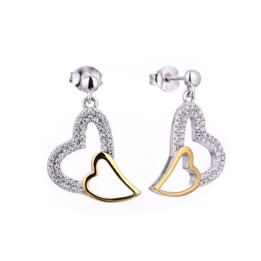 Pearl Flower Design Earrings 925 Silver Earrings