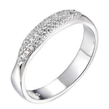 A Cut Above American Diamond in 925 Silver Ring