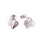 925 Silver Star Moon And Pearl Earrings