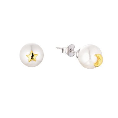 9mm White Freshwater Pearl 925 Silver Stud Earrings