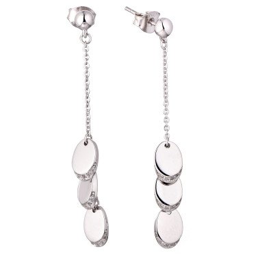 Silver Pearl Studs With A Basket Design