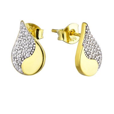 925 Silver American Diamond Studs In Bezel Set