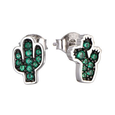 925 Silver One Carat Princess Cubic Zirconia Studs