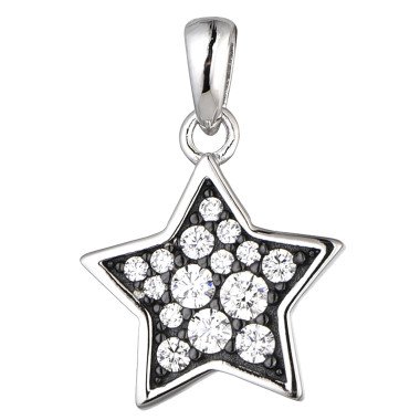 Infinity Drop Shape Stone in Motion Pendant in 925 Silver