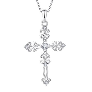 Silver Created Aquamarine Pendant Necklace Set