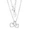 Silver Solitaire Champagne Cubic Zirconia Pendant