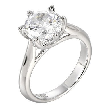 Silver infinity love ring